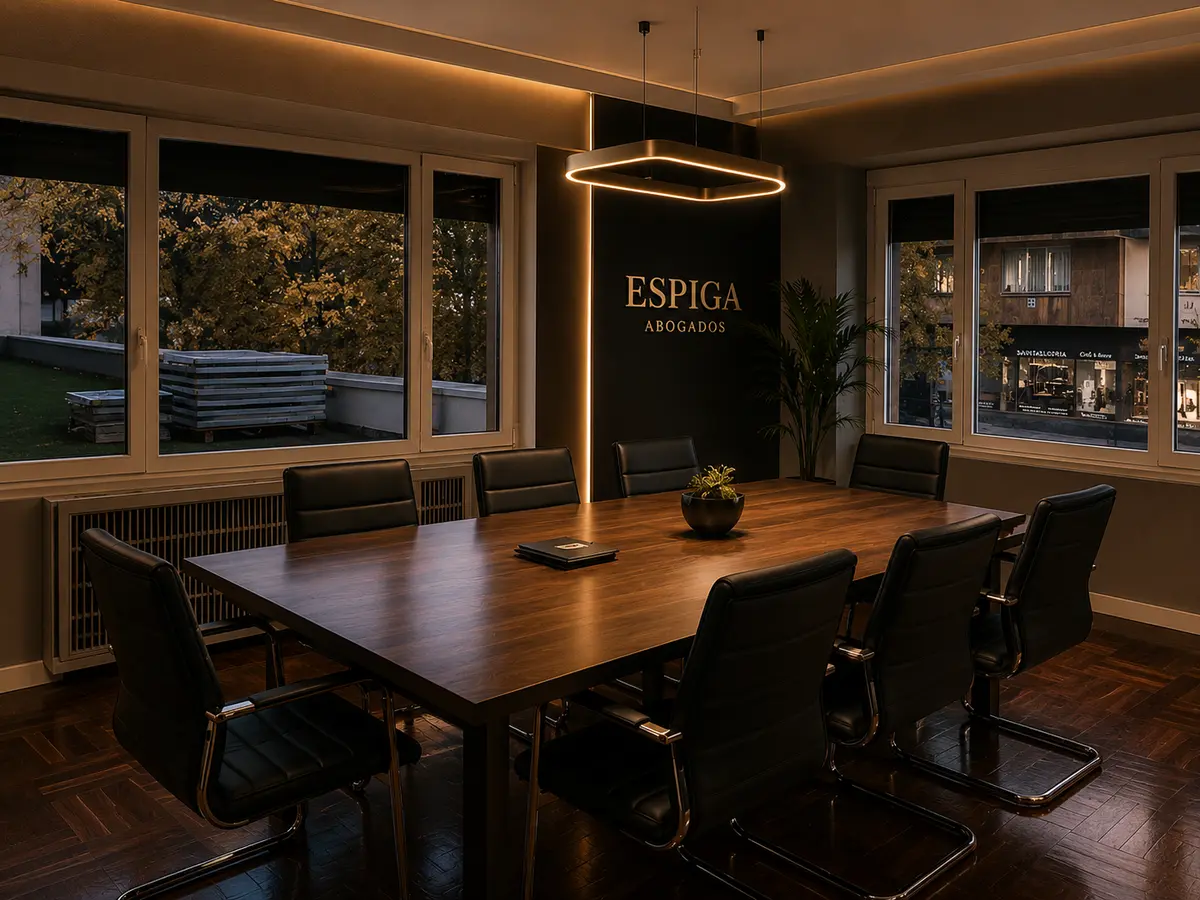Sala de reuniones de Espiga Abogados